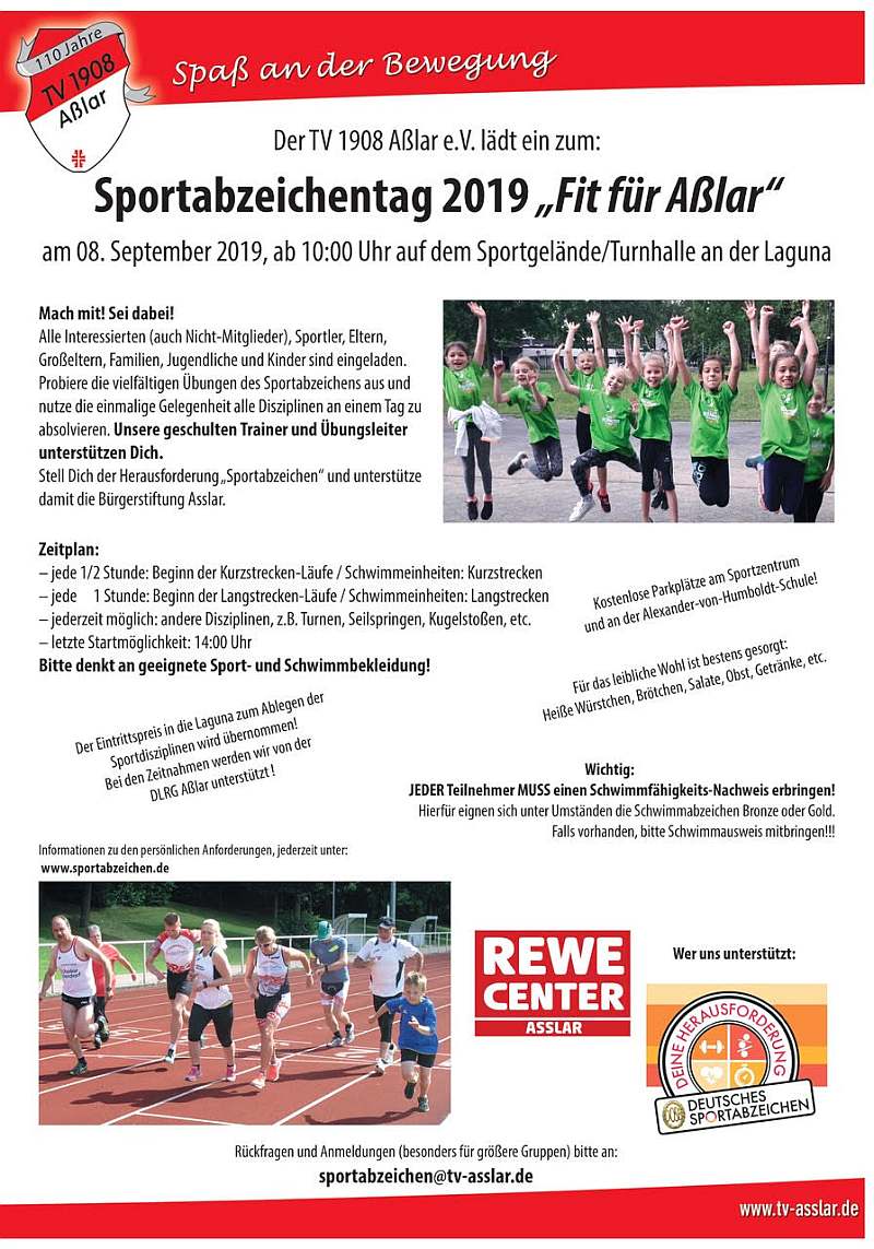 2019 08 19 Flyer Sportabzeichentag